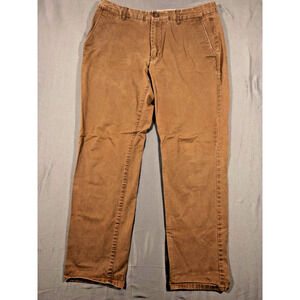 Bonobos Chino Pants Mens 34x30 Brown Slim Fit Flat Front Casual